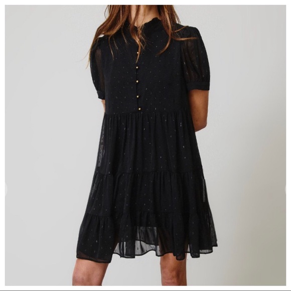 ✨RESTOCK ✨Fabulous Lurex Jacquard Swiss Dot Dress - Picture 3 of 5